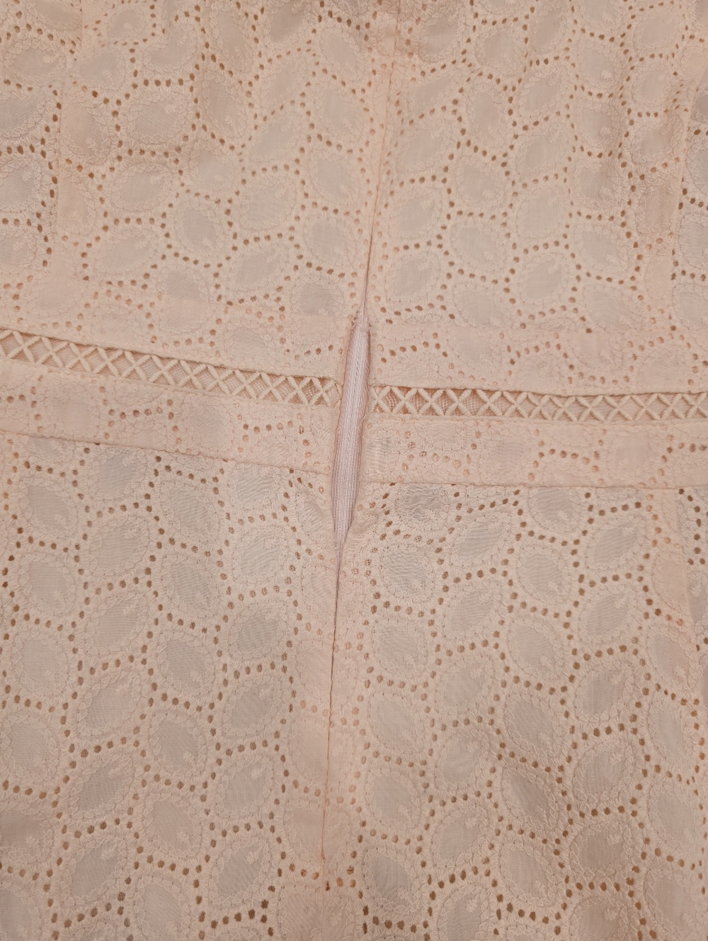 Calvin Klein Women's Sleeveless Cotton Eyelet Fit and Flare Dress Blossom 14 - Picture 5 of 8